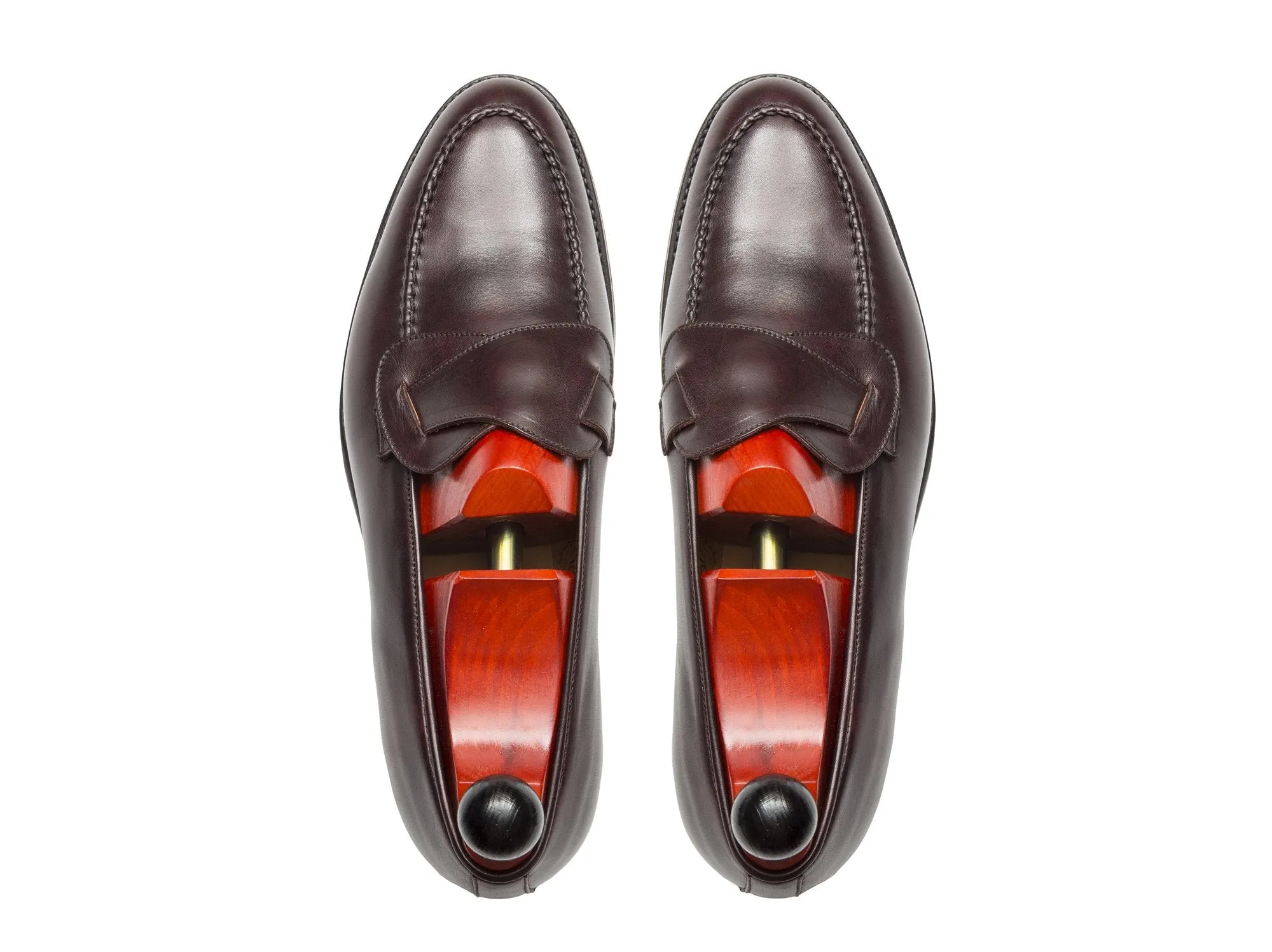 Hawthorne - MTO - Plum Museum Calf - TMG Last - Single Leather Sole