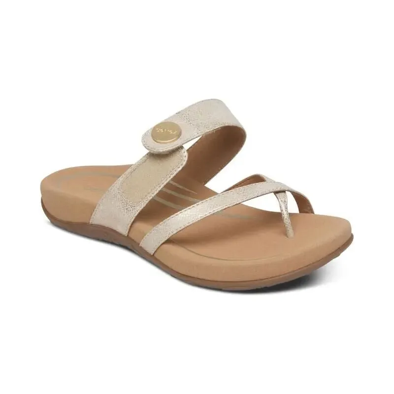 Izzy Adjustable Slide - Light Gold