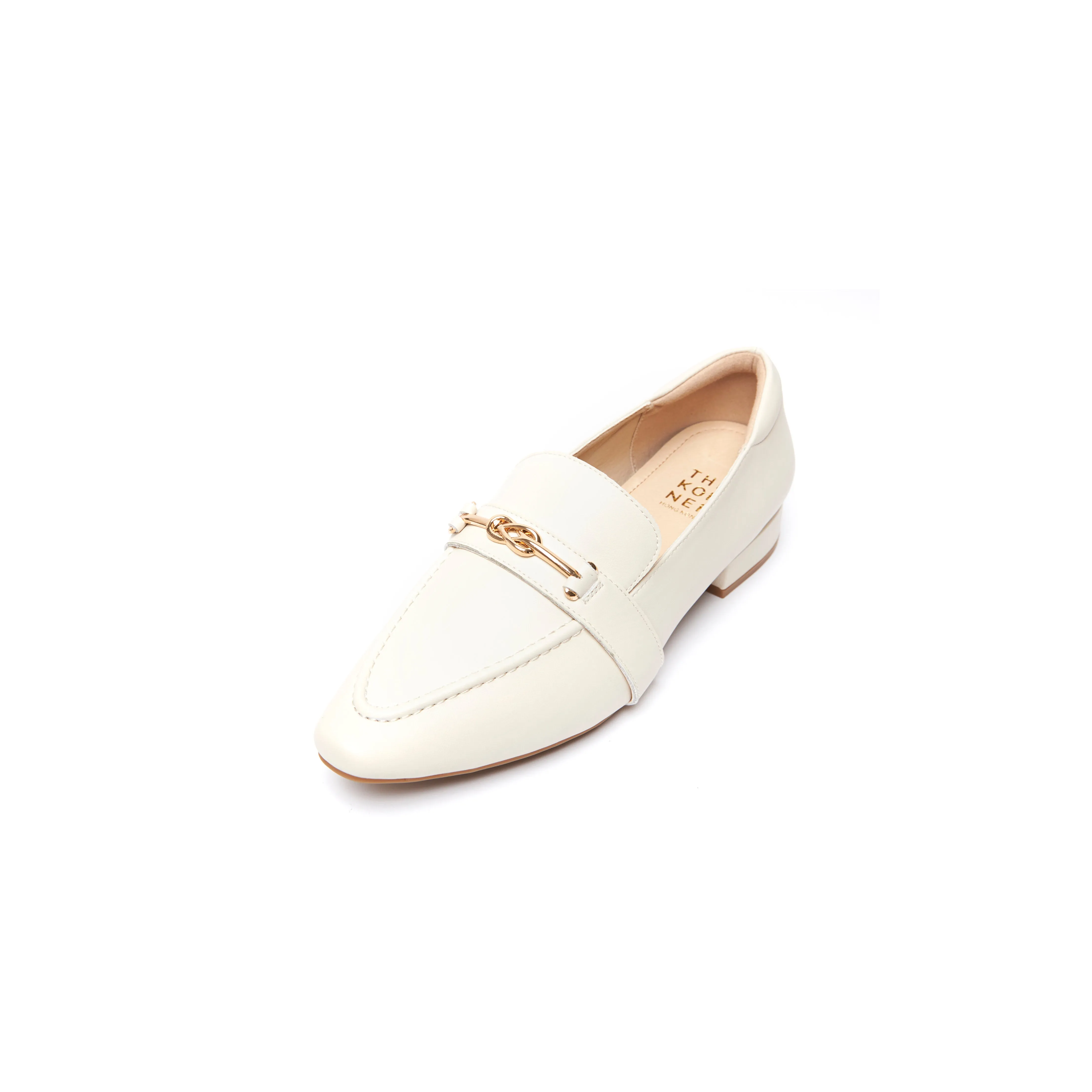 Kaylie Buckle Loafers - Beige ( BEI )