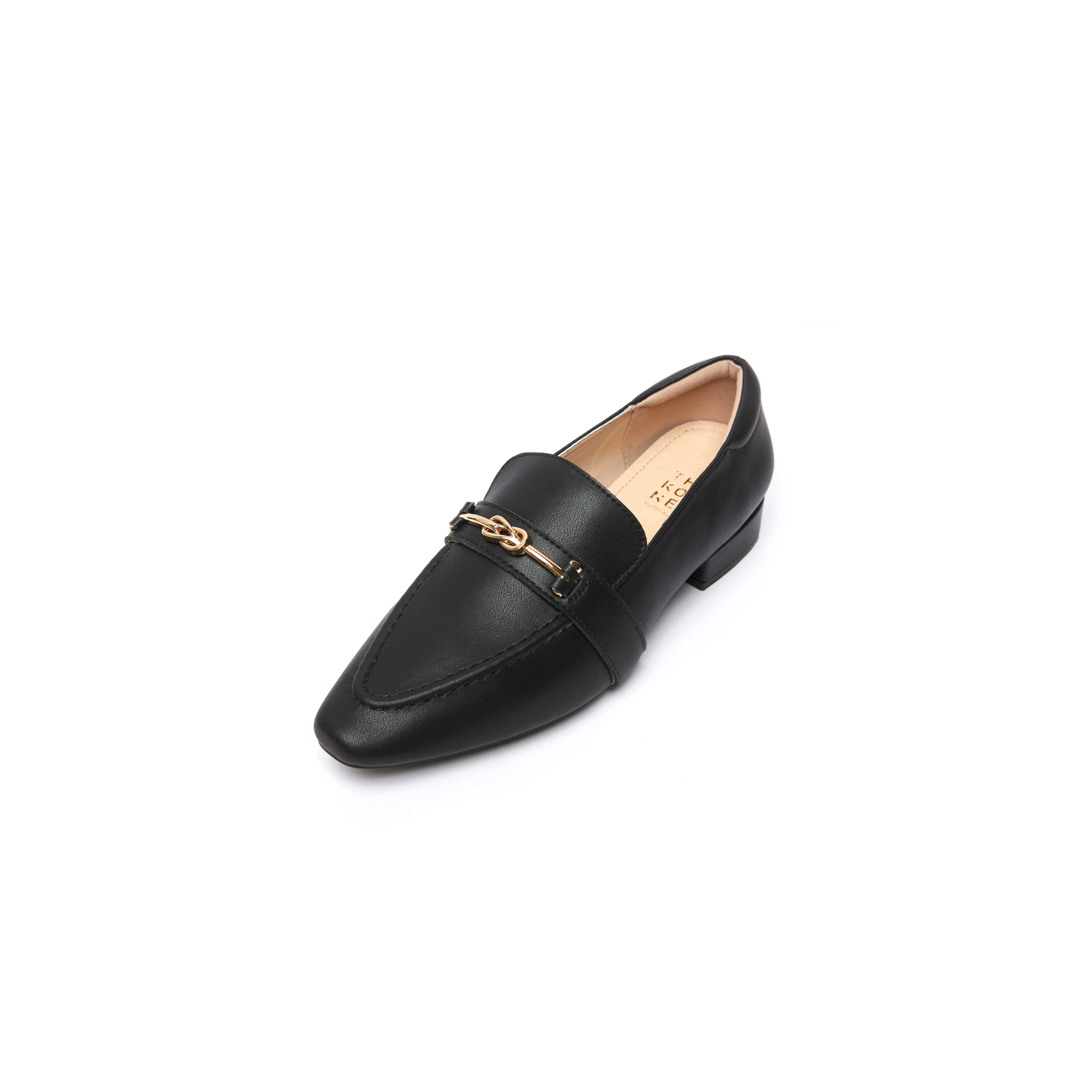 Kaylie Buckle Loafers - Black ( BLK )