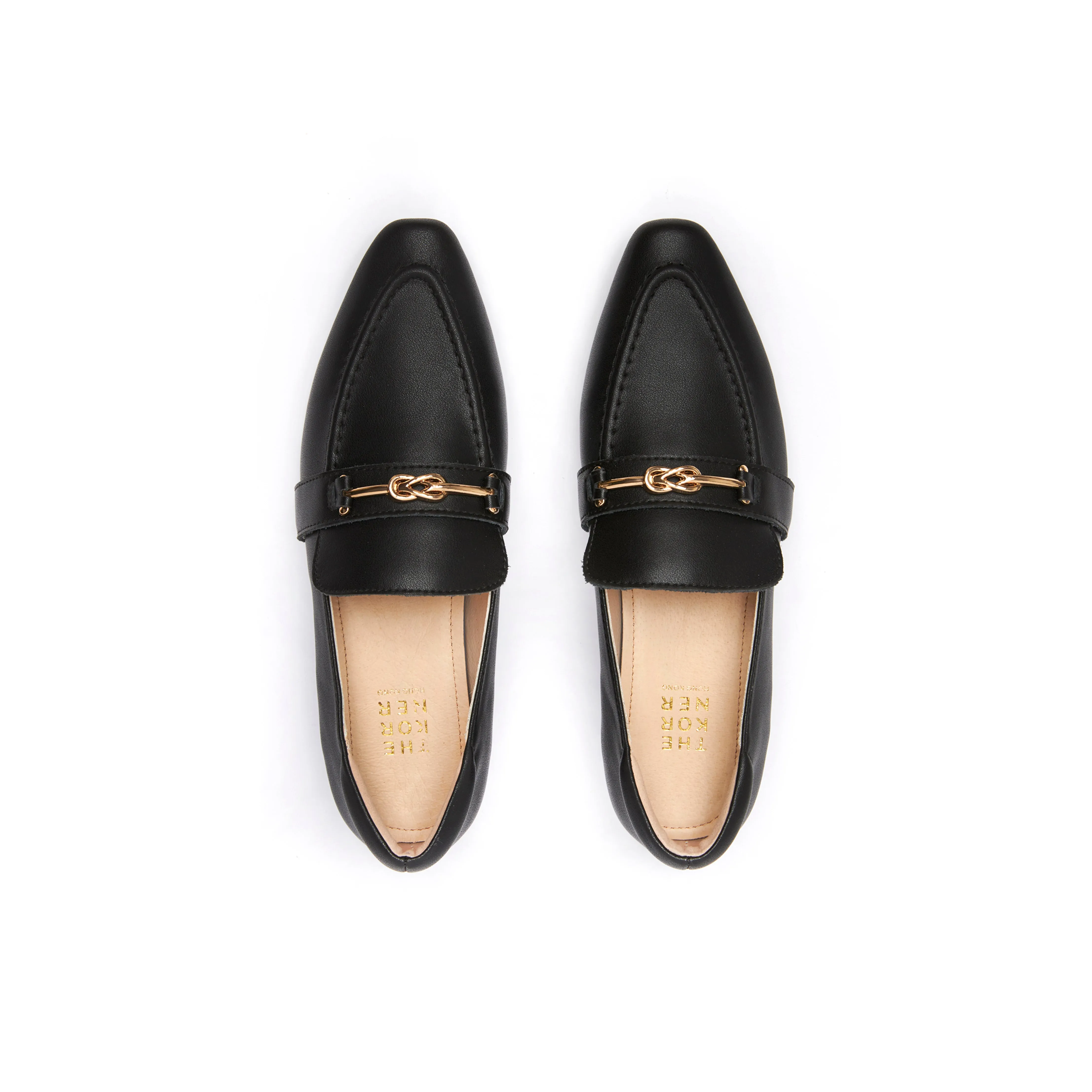 Kaylie Buckle Loafers - Black ( BLK )