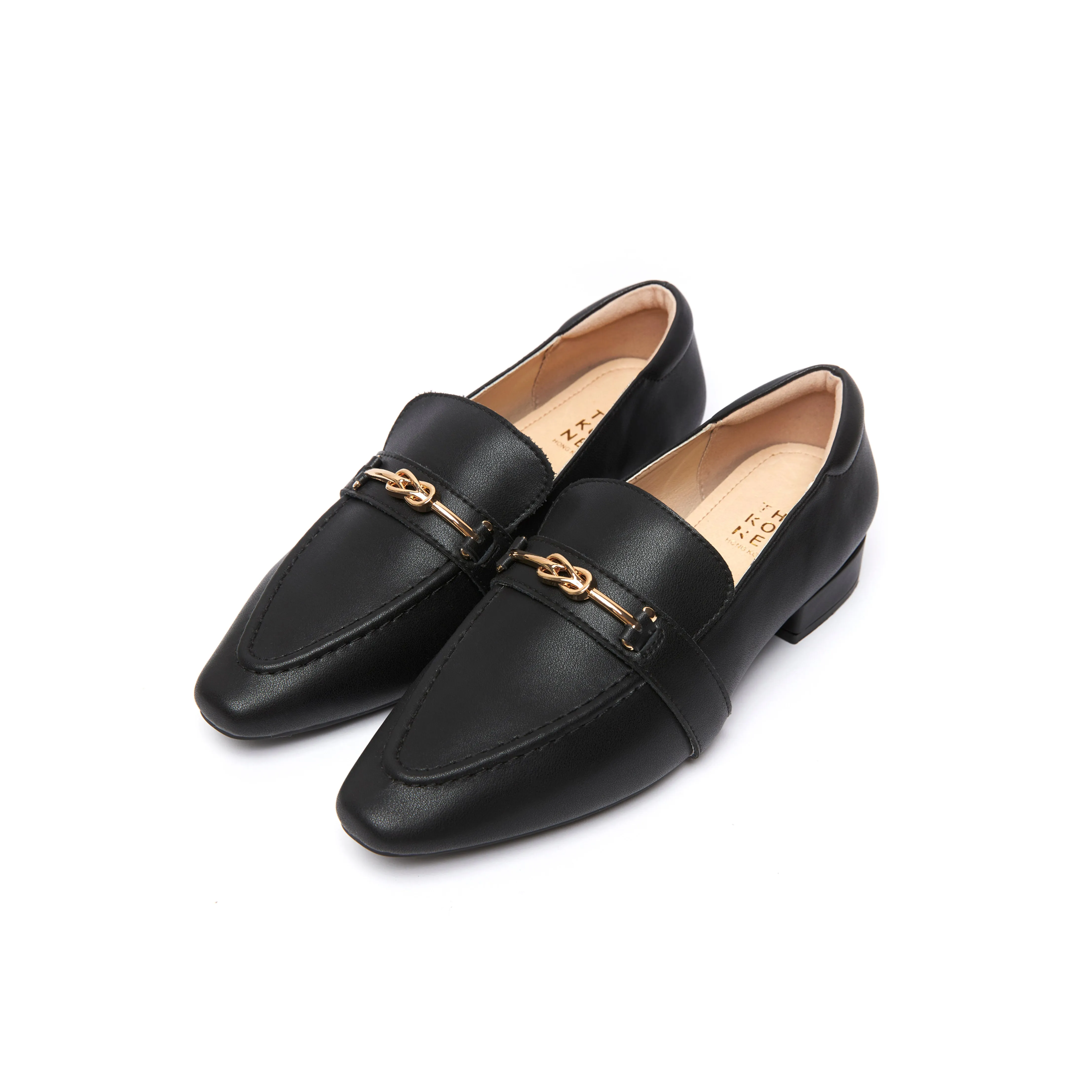 Kaylie Buckle Loafers - Black ( BLK )