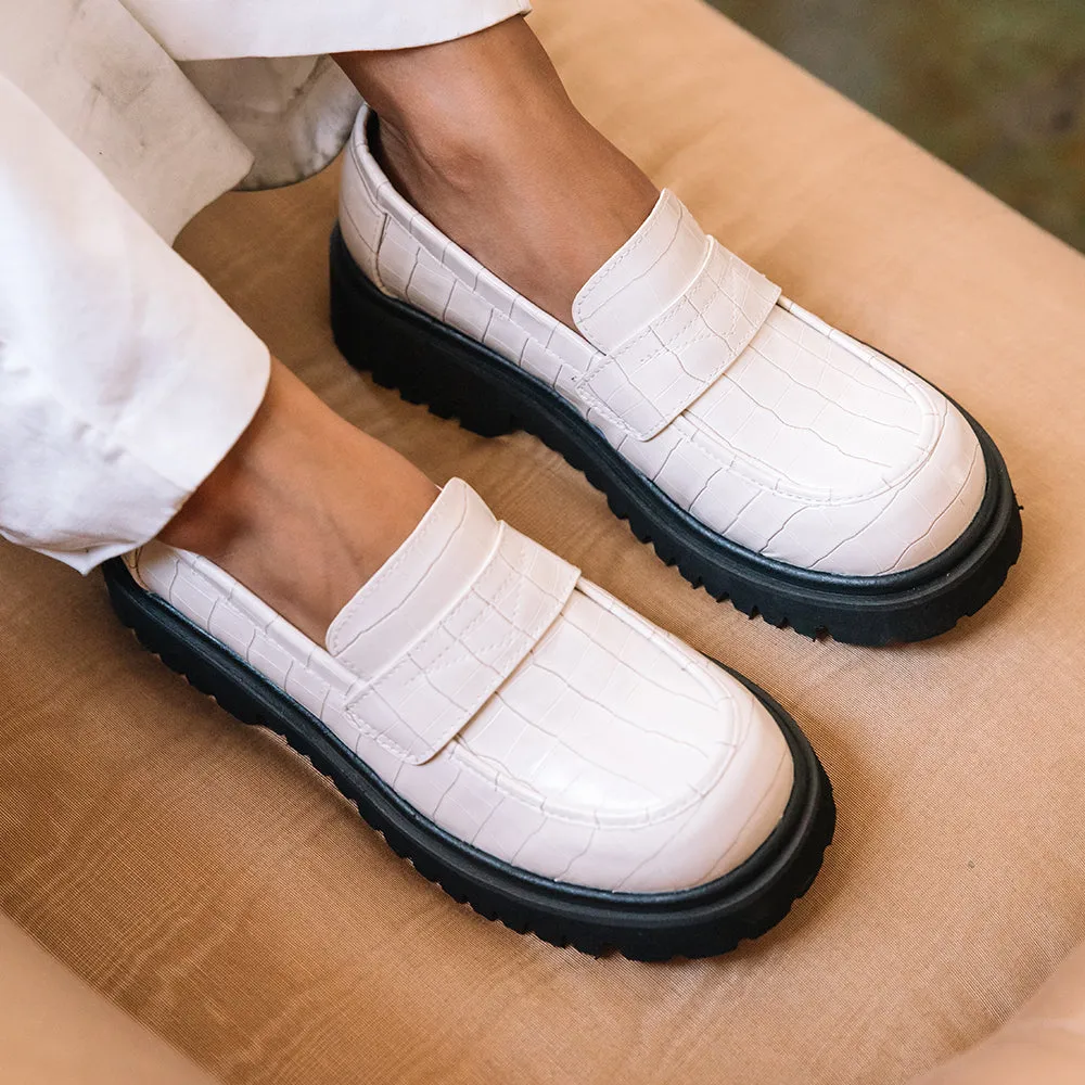 Laguna Chunky Loafers - Bone