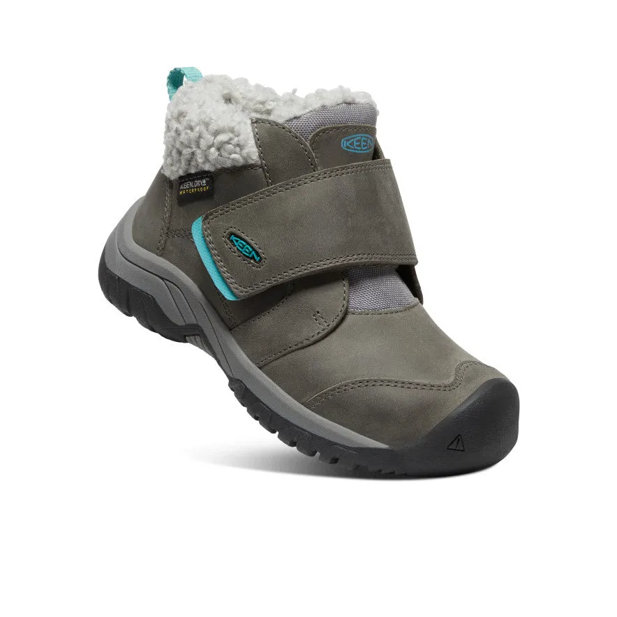 Little Kids' Kootenay IV Waterproof Boot  |  Steel Grey/Porcelain