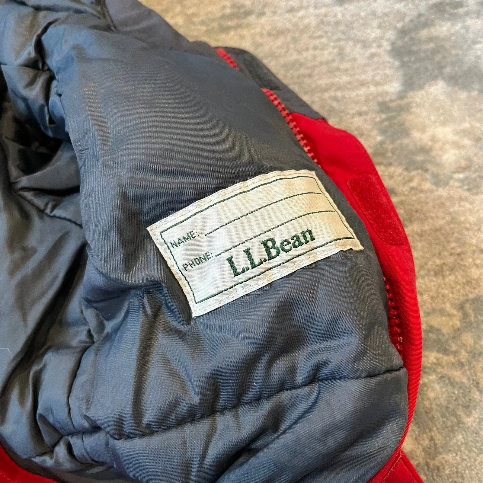 L.L. Bean Red & Gray Cold Buster Snow Suit 6-12 Months