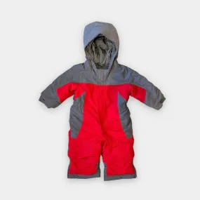 L.L. Bean Red & Gray Cold Buster Snow Suit 6-12 Months