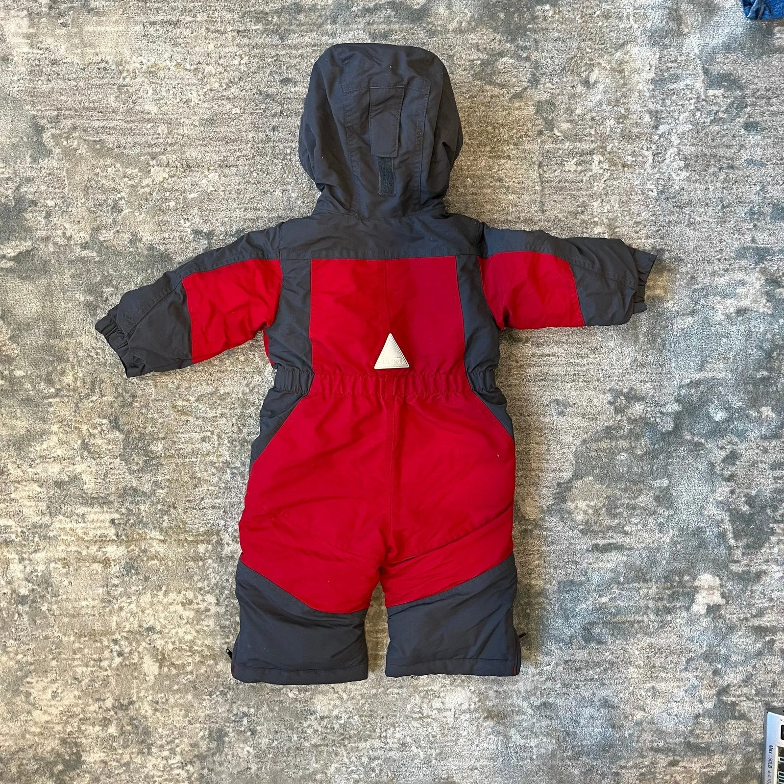 L.L. Bean Red & Gray Cold Buster Snow Suit 6-12 Months