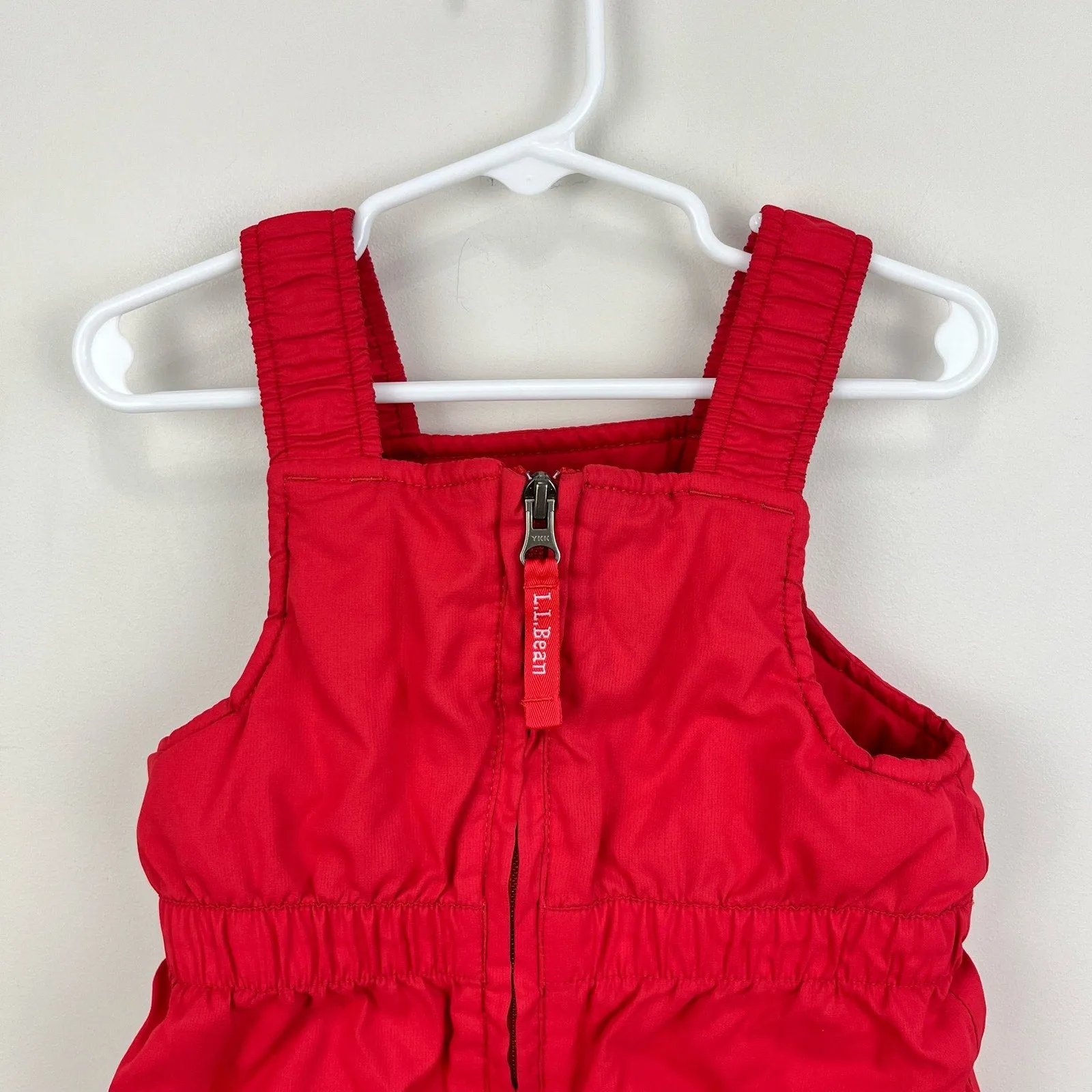 L.L. Bean Red Cold Buster Snow Bib Overalls 2T