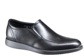 Marchée Men's Square Black Slip-On Shoe