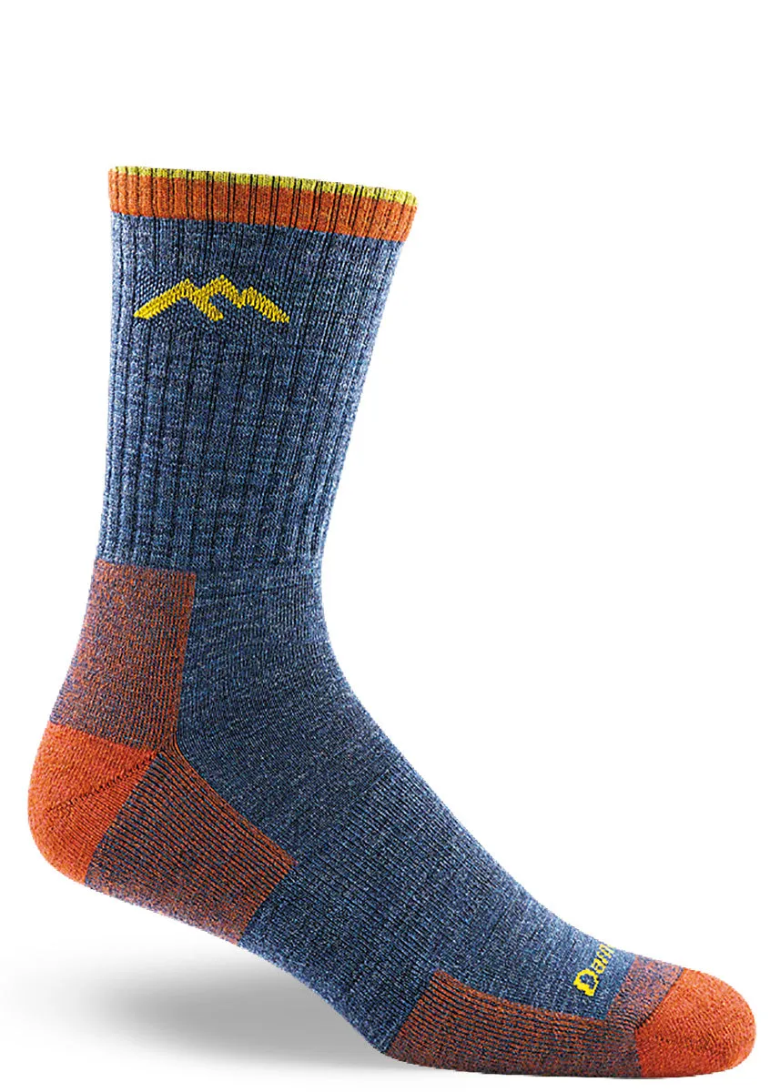 Men's Denim Cushioned Wool Hiking Socks