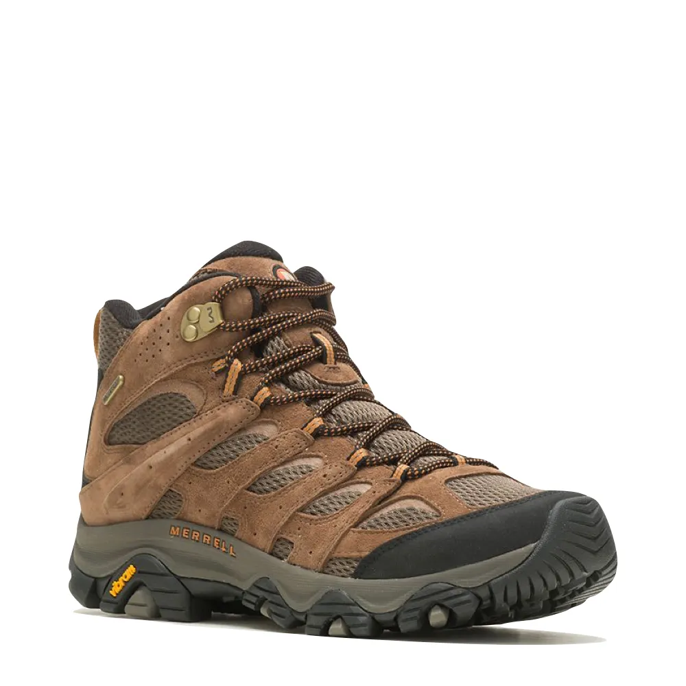 Merrell Men's Moab 3 Mid Waterproof Hiking Boots in Earth Brown