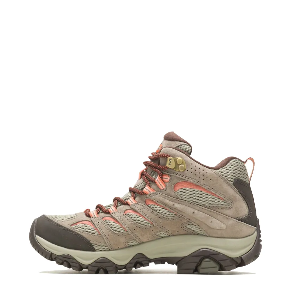 Merrell Women's Moab 3 Mid Waterproof Hiking Boots in Bungee Cord Tan