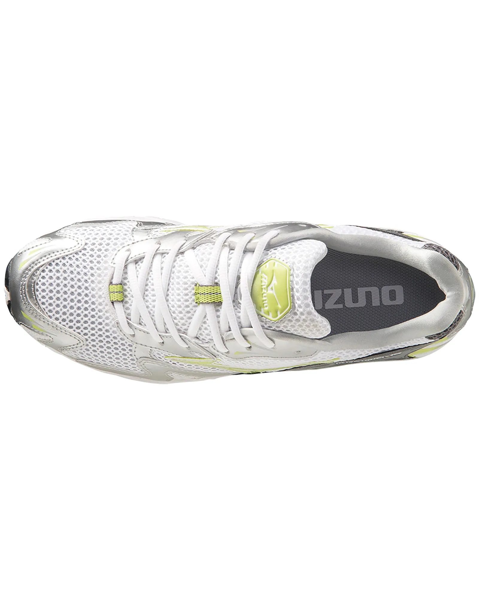 MIZUNO Wave Rider 10 White Sunny Lime Silver