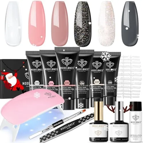 Modelones Poly Gel Nail Kit | Nude