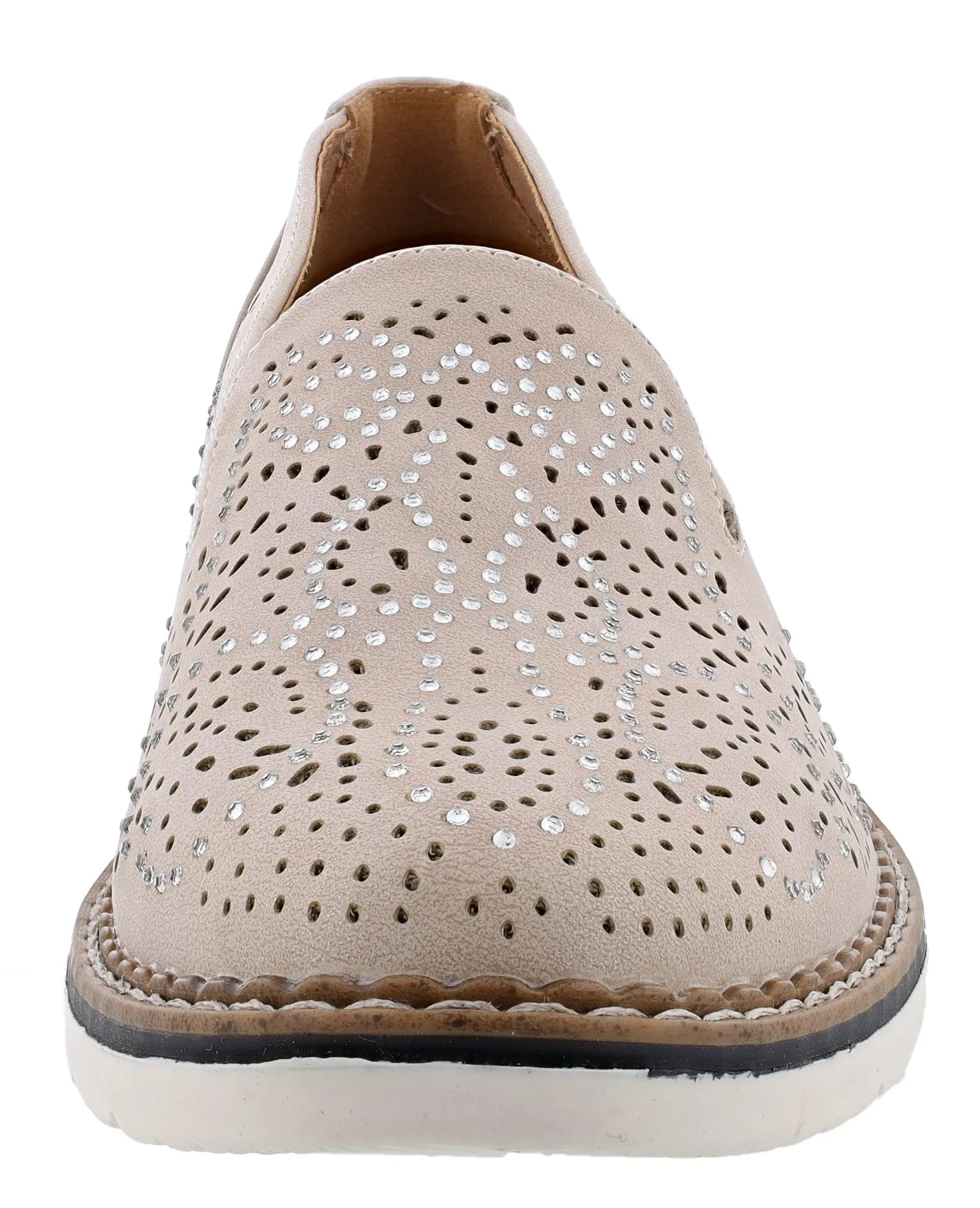 Patrizia Geva Bedazzled Slip On Shoes