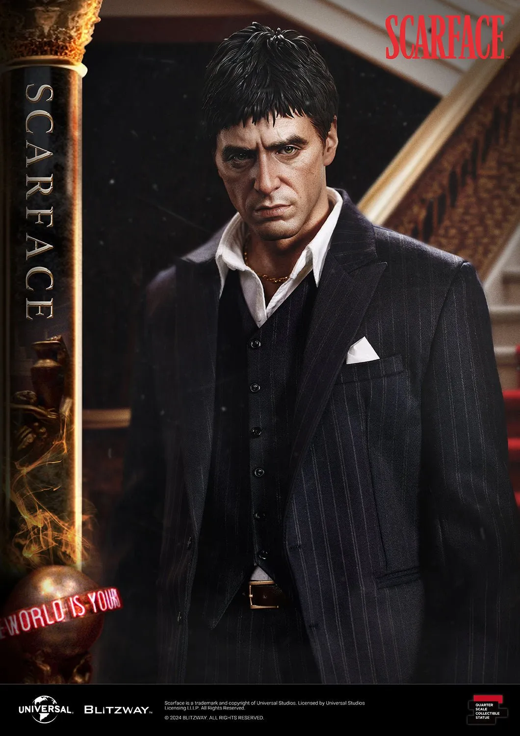 PRE-ORDER: Blitzway Scarface Tony Montana (Standard Ver.) 1/4 Superb Scale Statue