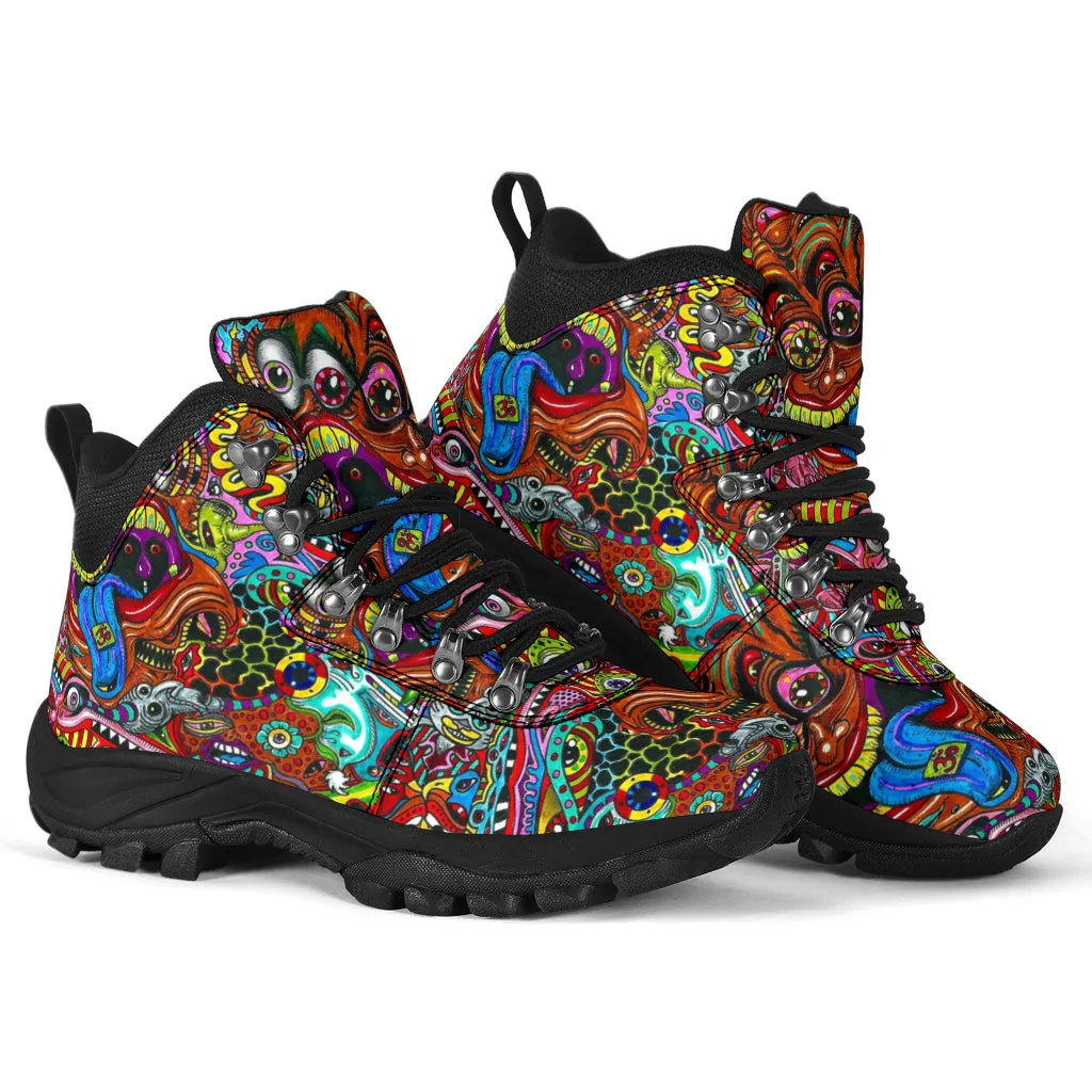 Psychedelic Alpine Boots