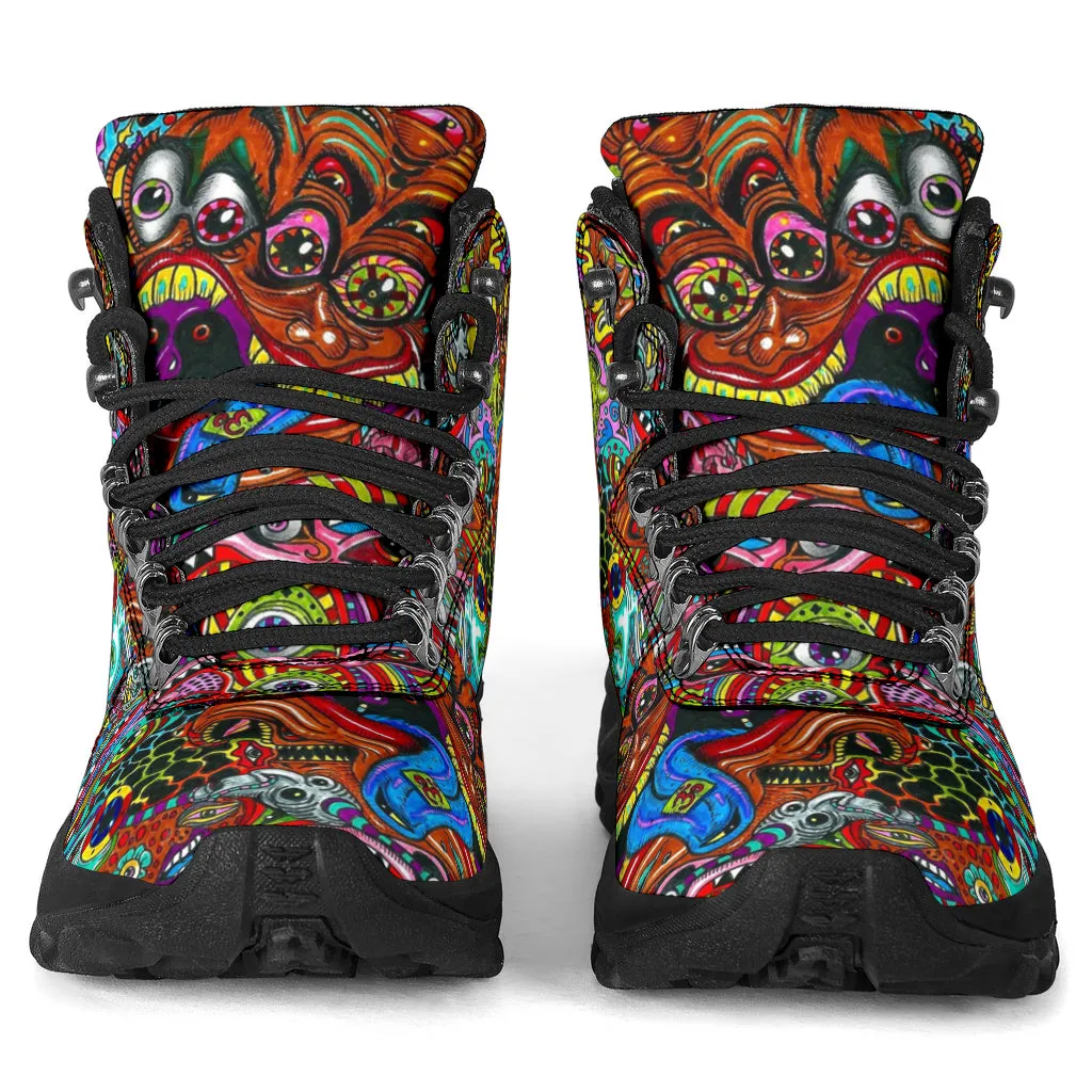 Psychedelic Alpine Boots