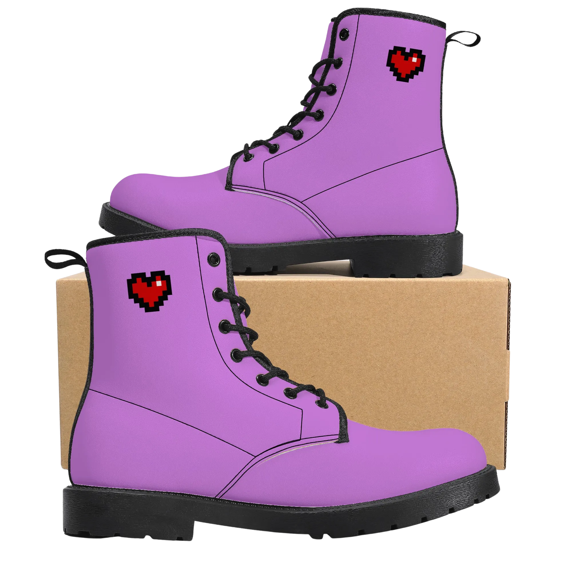 Purple Squad Unisex Vegan Leather Boots