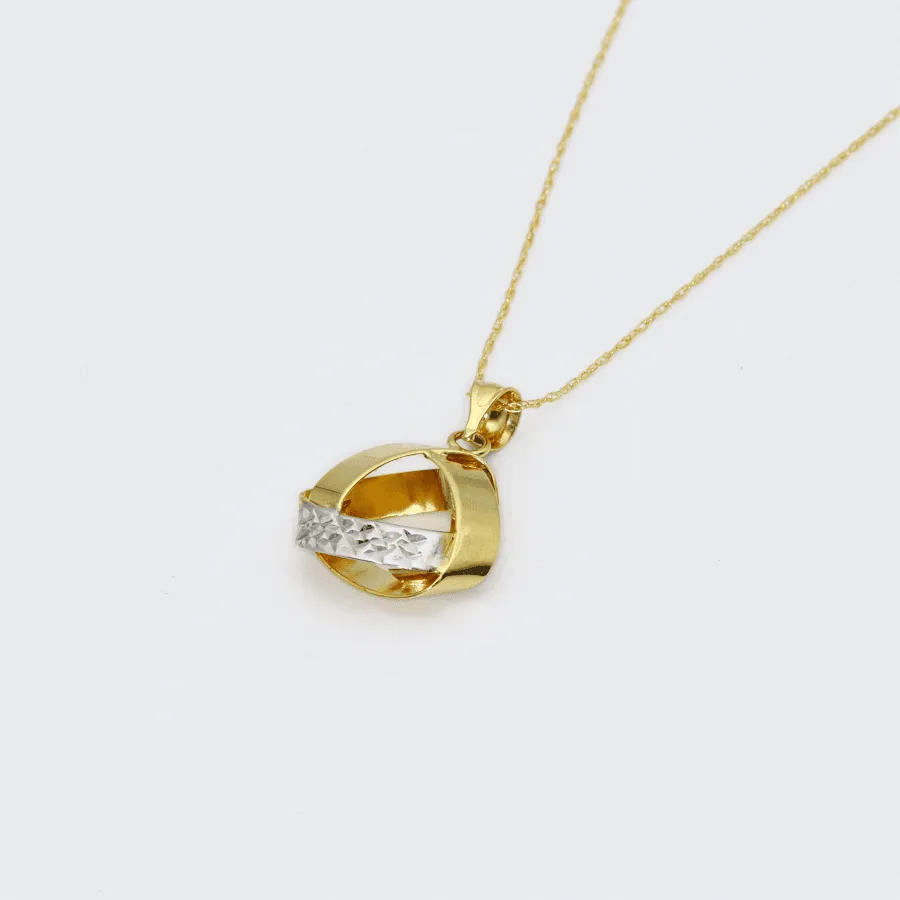 Real Gold 2 Color Necklace 6005