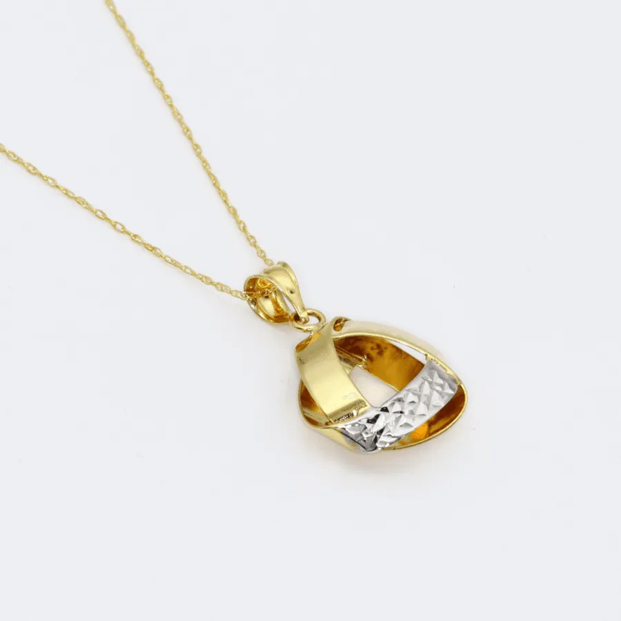 Real Gold 2 Color Necklace 6005