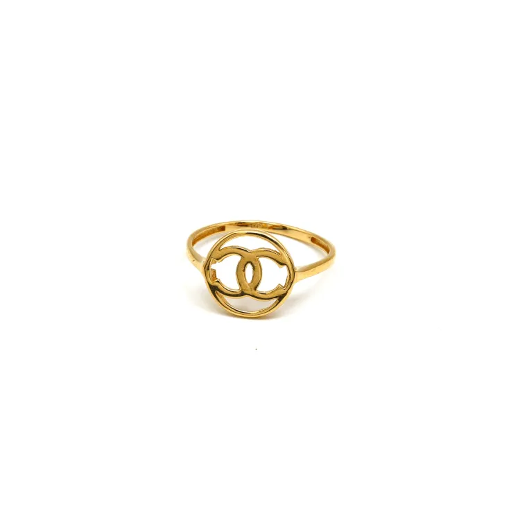 Real Gold GZCH Plain Round Ring 0074-7YZ (SIZE 8.5) R2389