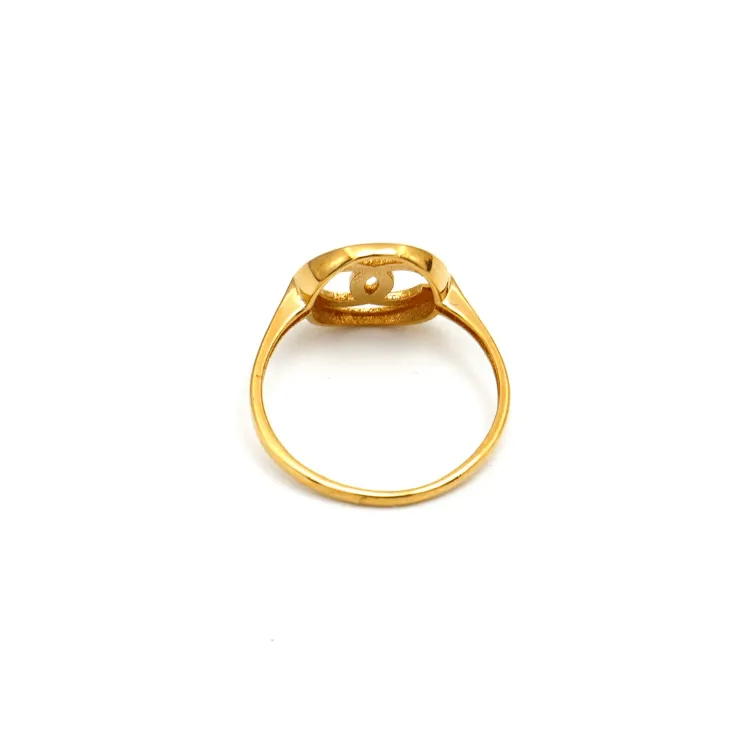 Real Gold GZCH Plain Round Ring 0074-7YZ (SIZE 8.5) R2389