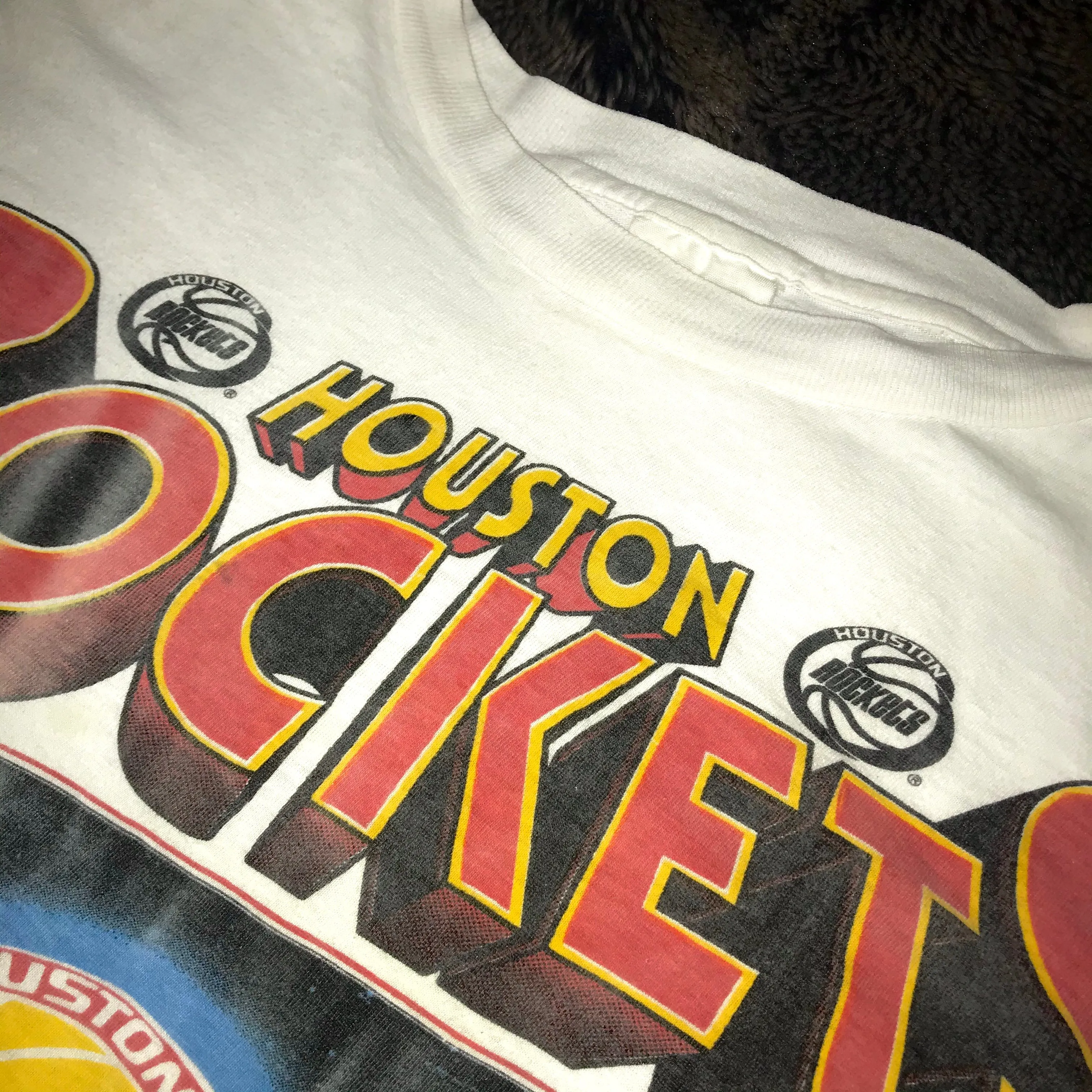 Rockets 1995 Comic Book “Clutch City” Tee (White)