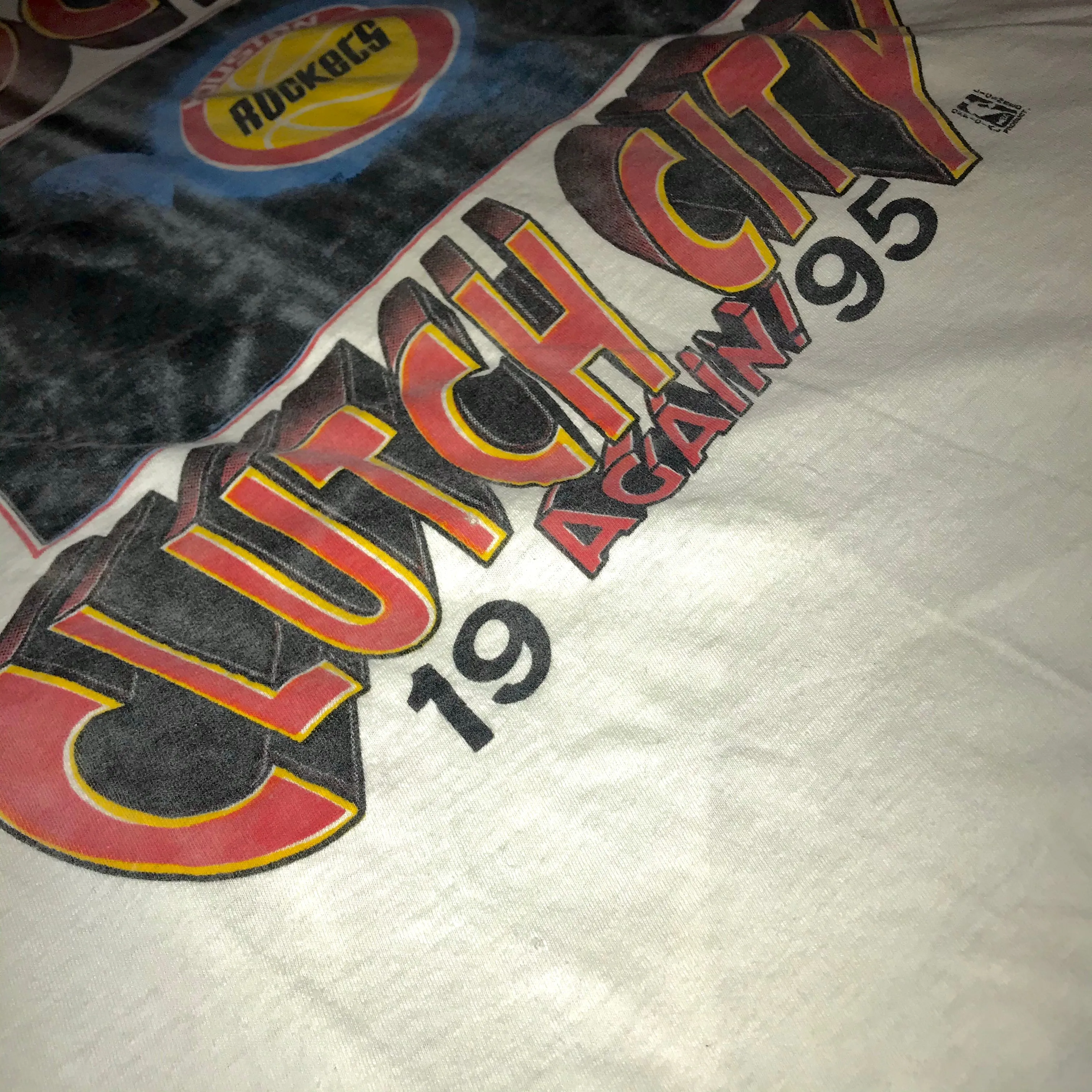 Rockets 1995 Comic Book “Clutch City” Tee (White)