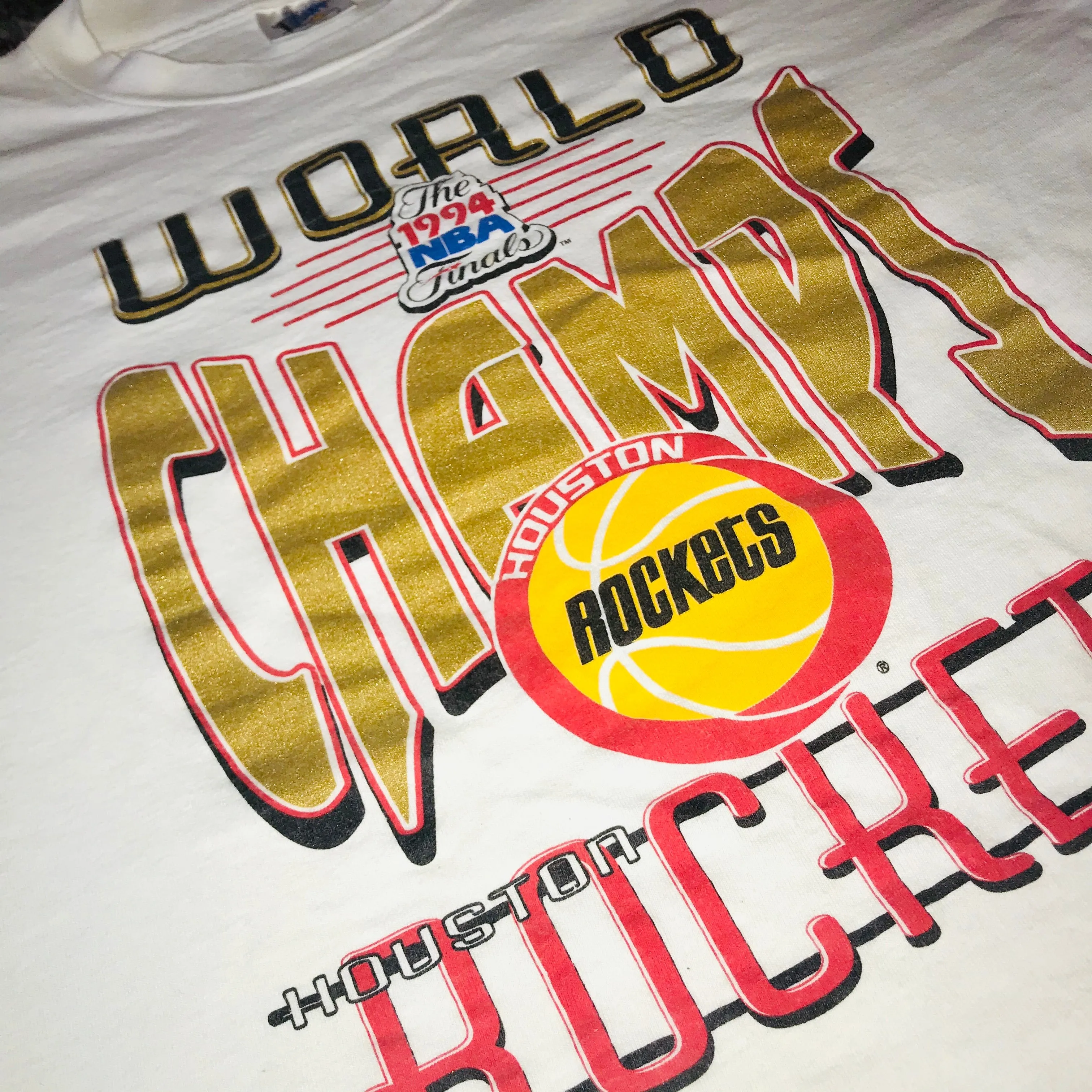 Rockets Vintage 1994 World Champs Reflective Tee