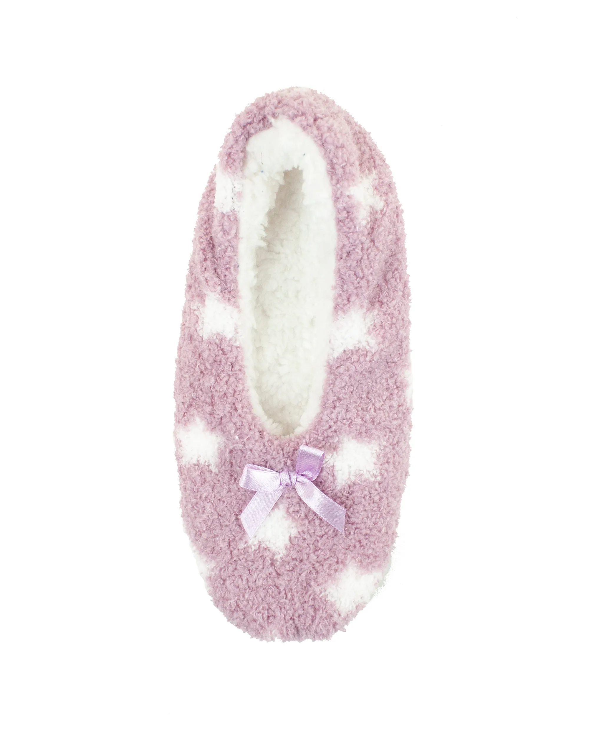 Starry Sherpa Lined Slipper - Mauve