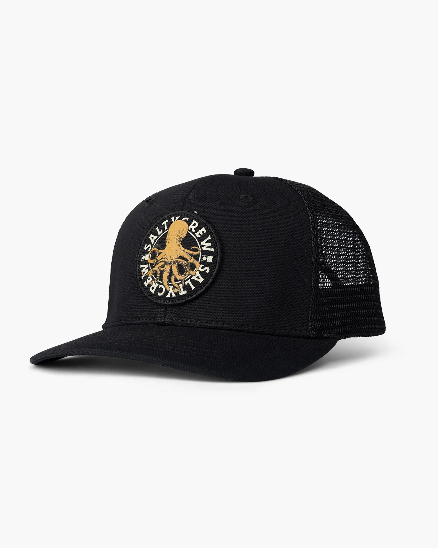 Tentacles Black Retro Trucker