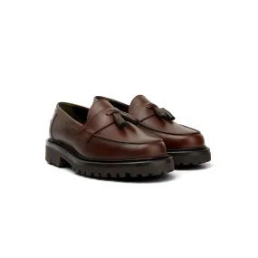 The Clásico Tassel Loafer, Chocolate, Vibram 1757 Lug Sole