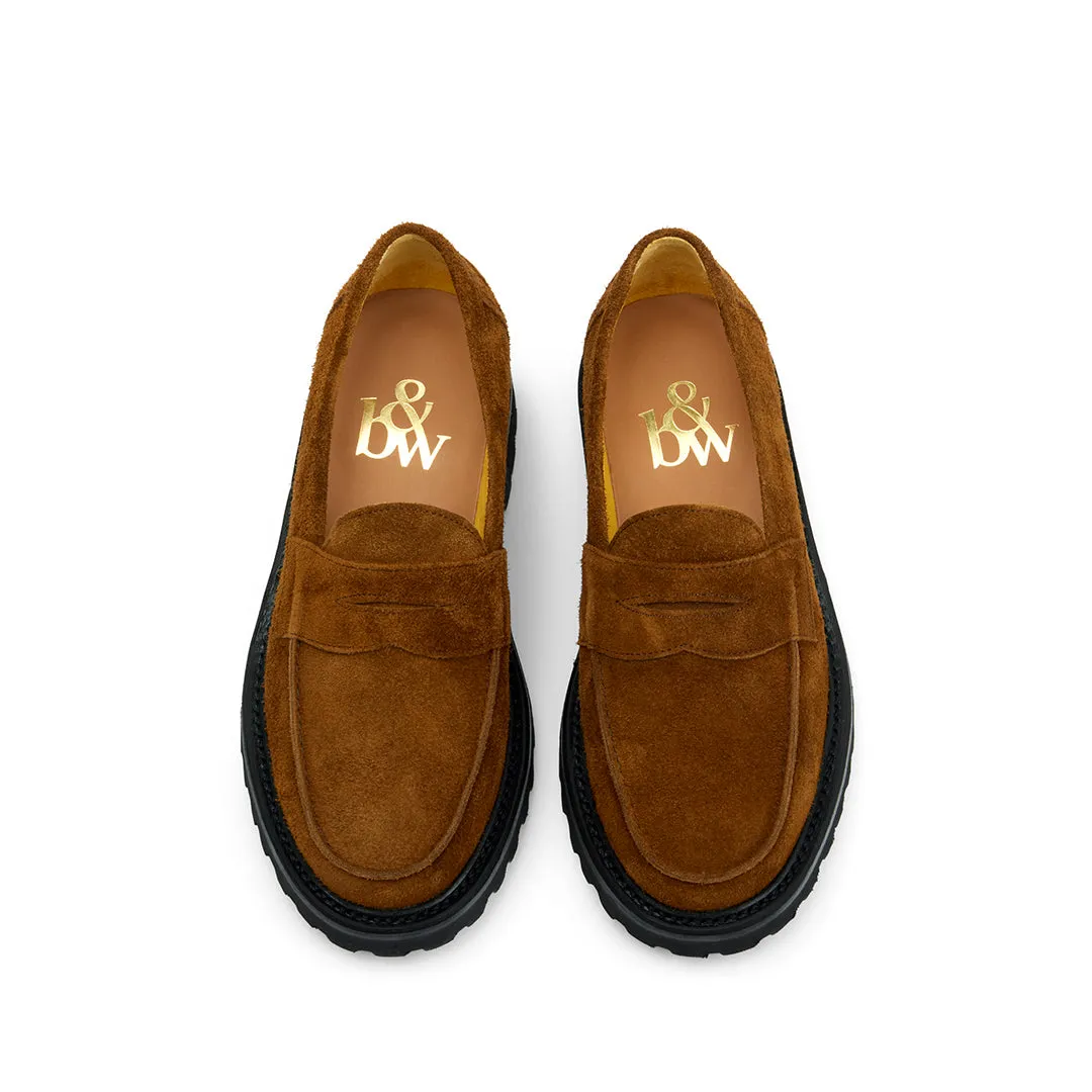 The Ellis Penny Loafer, Tobacco, Vibram 1757 Lug Sole