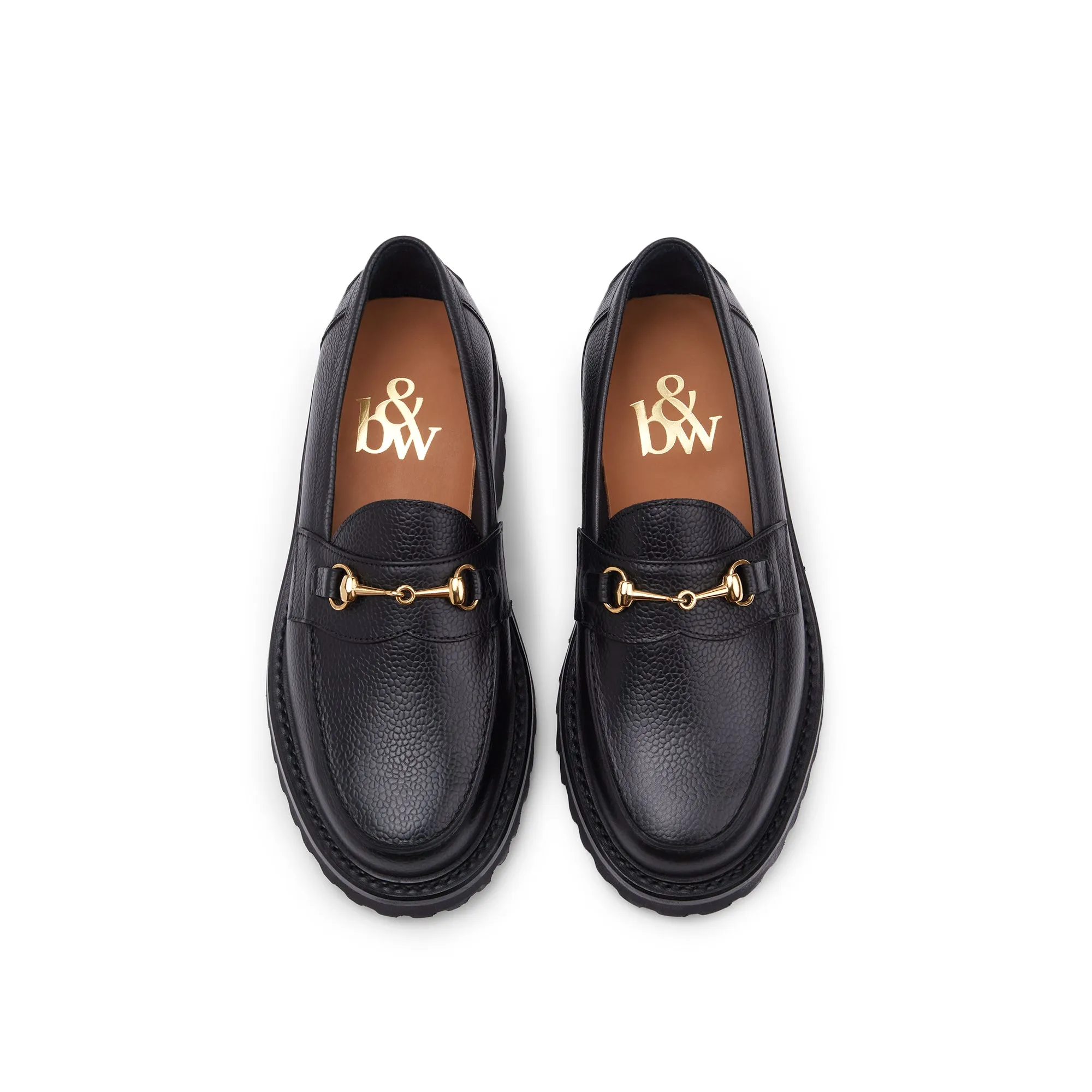 The Mason Horse Bit Loafer, Onyx, Vibram 1757 Lug Sole