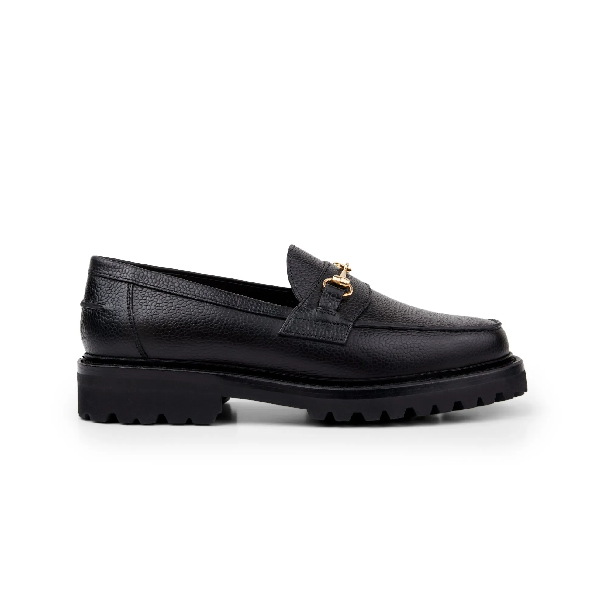 The Mason Horse Bit Loafer, Onyx, Vibram 1757 Lug Sole