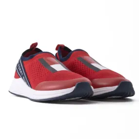 Tommy Hilfiger Low Cut Slip on Sneaker Kids - RED