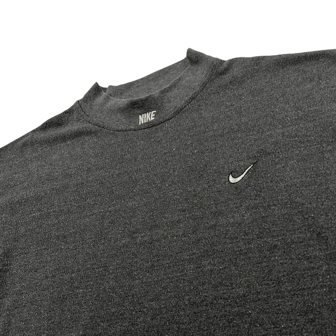 Vintage 90s Grey Nike Spell-Out Tee - Extra Large