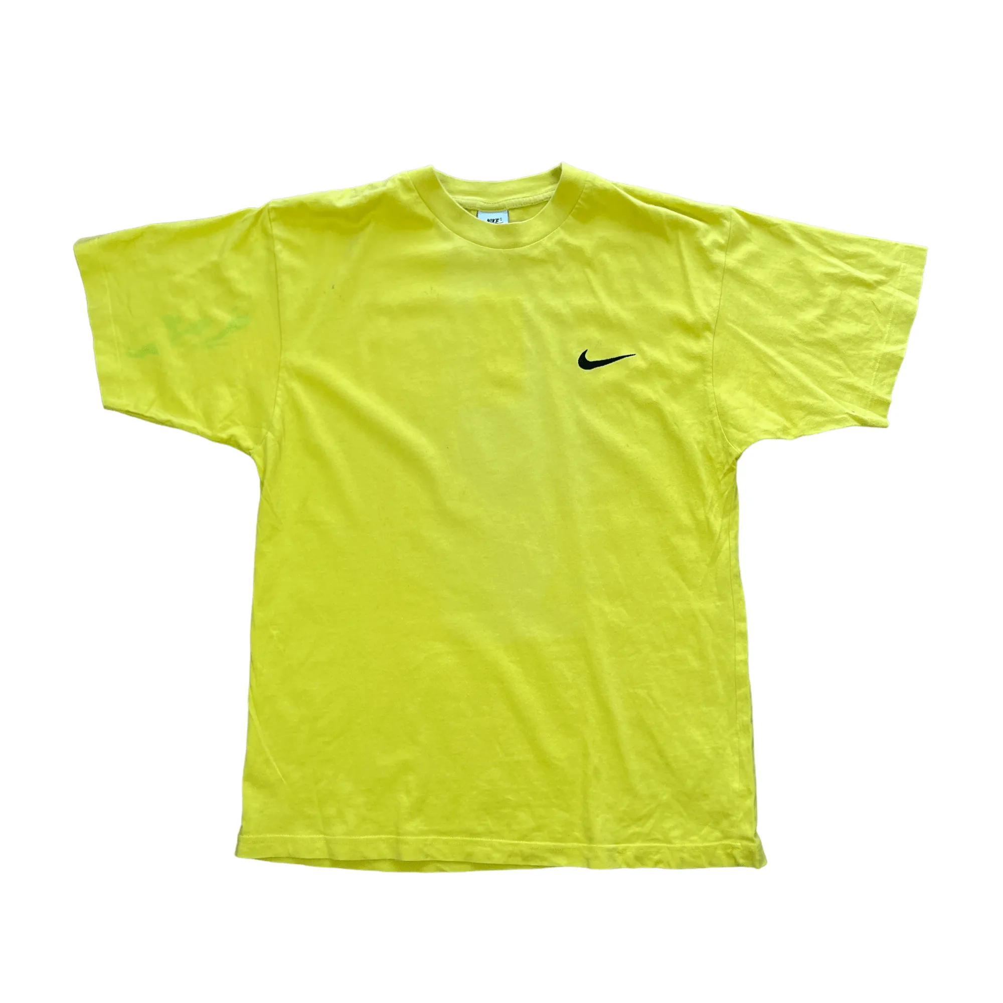 Vintage 90s Yellow Nike Tee - Medium