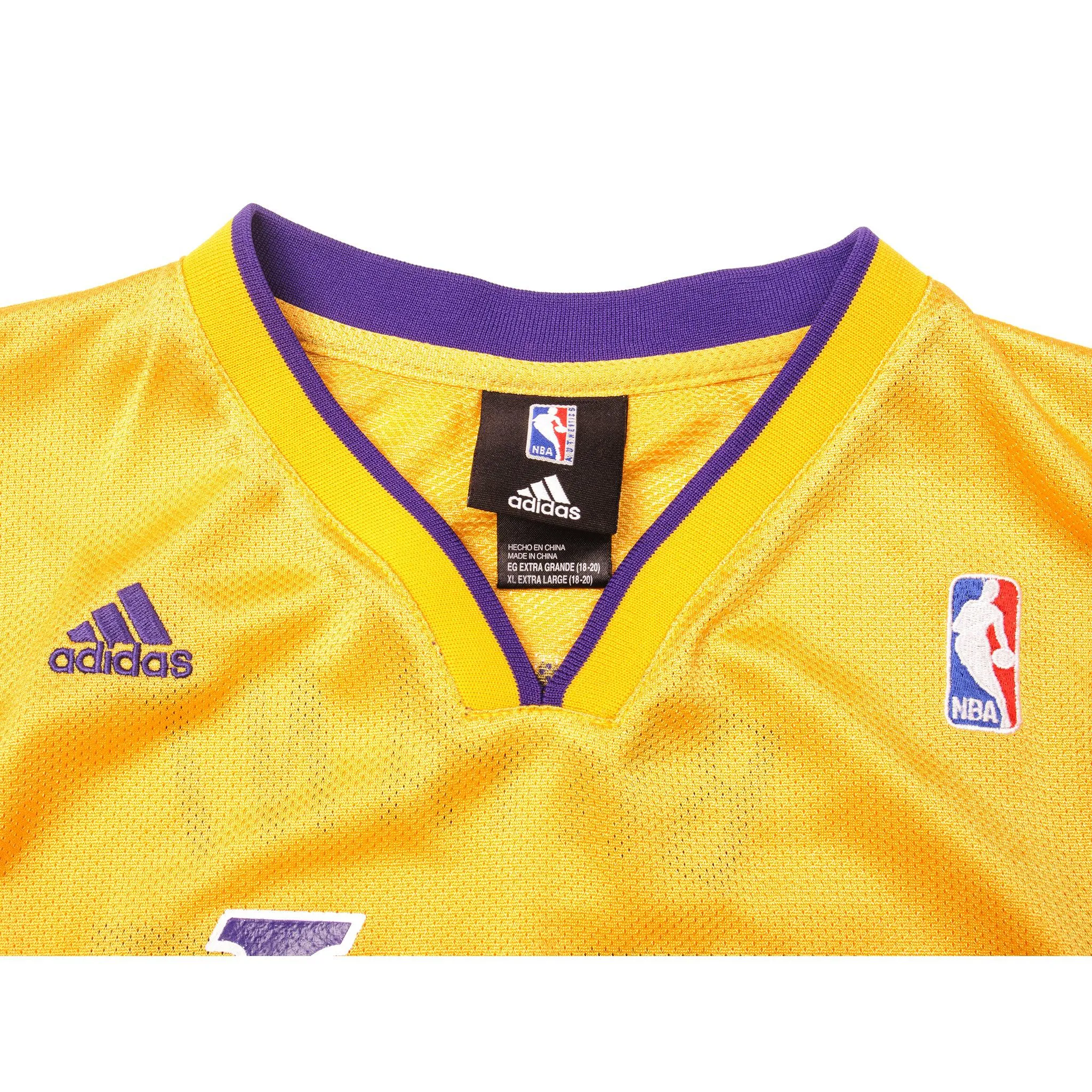 VINTAGE ADIDAS NBA LAKERS 24 KOBE BRYANT JERSEY SIZE XL