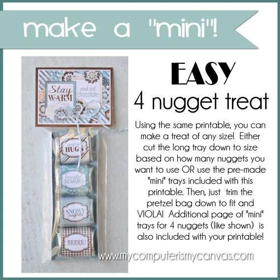 Winter Nugget Wrappers PRINTABLE